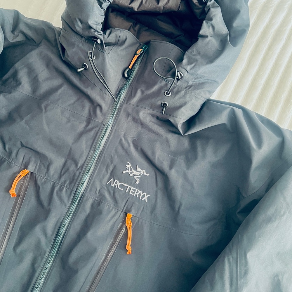 Arc'teryx Navy/Gray Jacket with Orange Accents
